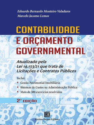 cover image of Contabilidade e Orçamento Governamental 2ª ED.